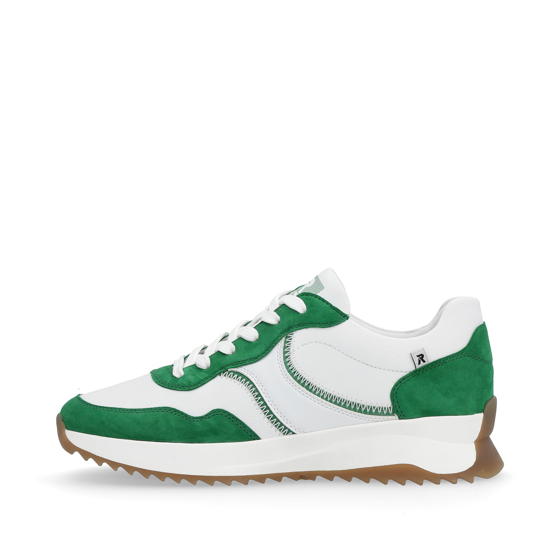 Rieker EVOLUTION Damen Sneaker clear-white smaragd-green