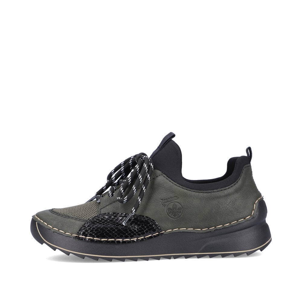 Rieker Damen Slipper olivgrün