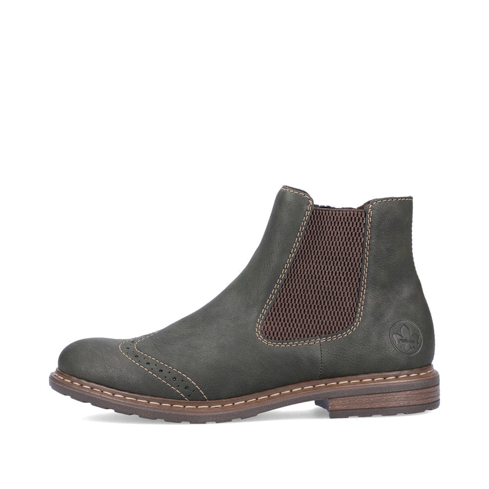 Rieker Damen Chelsea Boots kaktusgrün