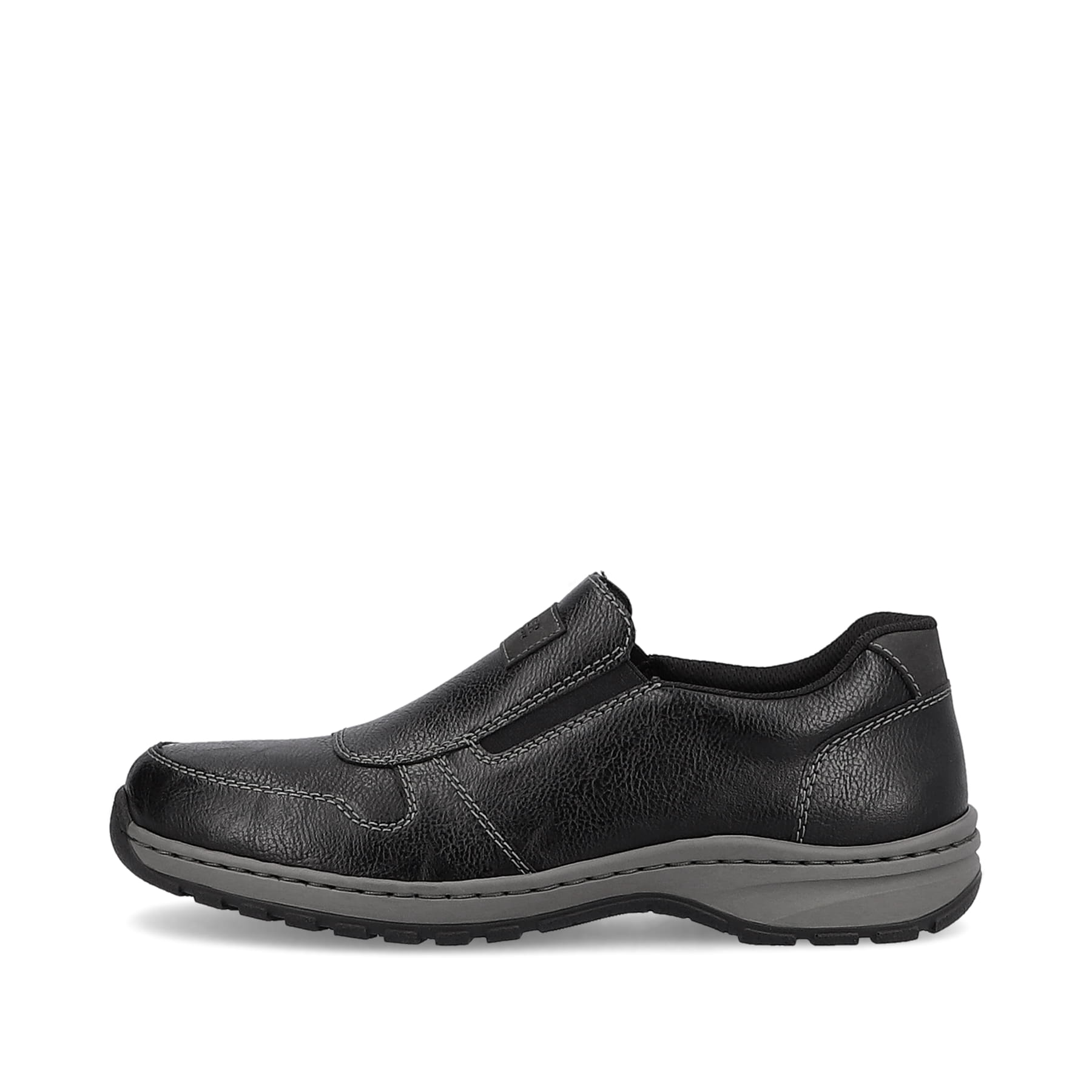 Rieker Herren Slipper graphitschwarz