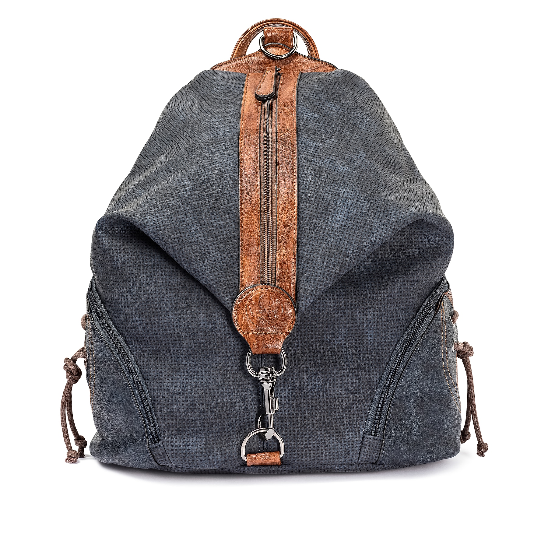 Rieker Damen Rucksack pazifikblau-braun