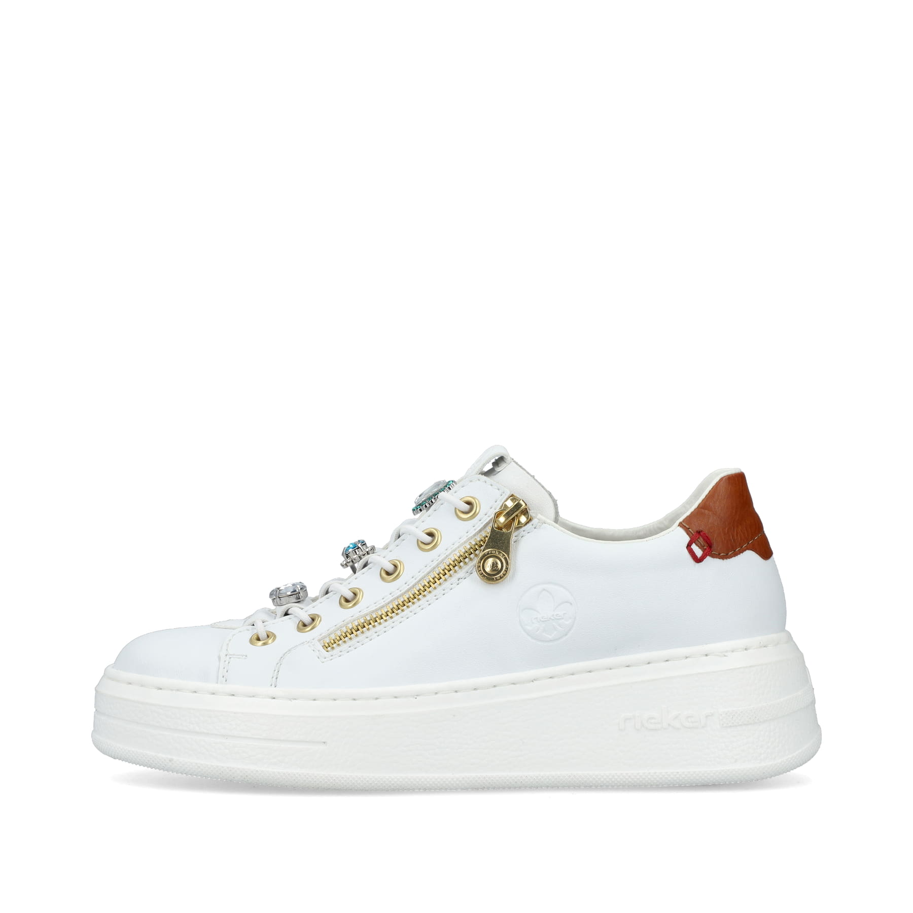 Rieker Damen Sneaker schneeweiss
