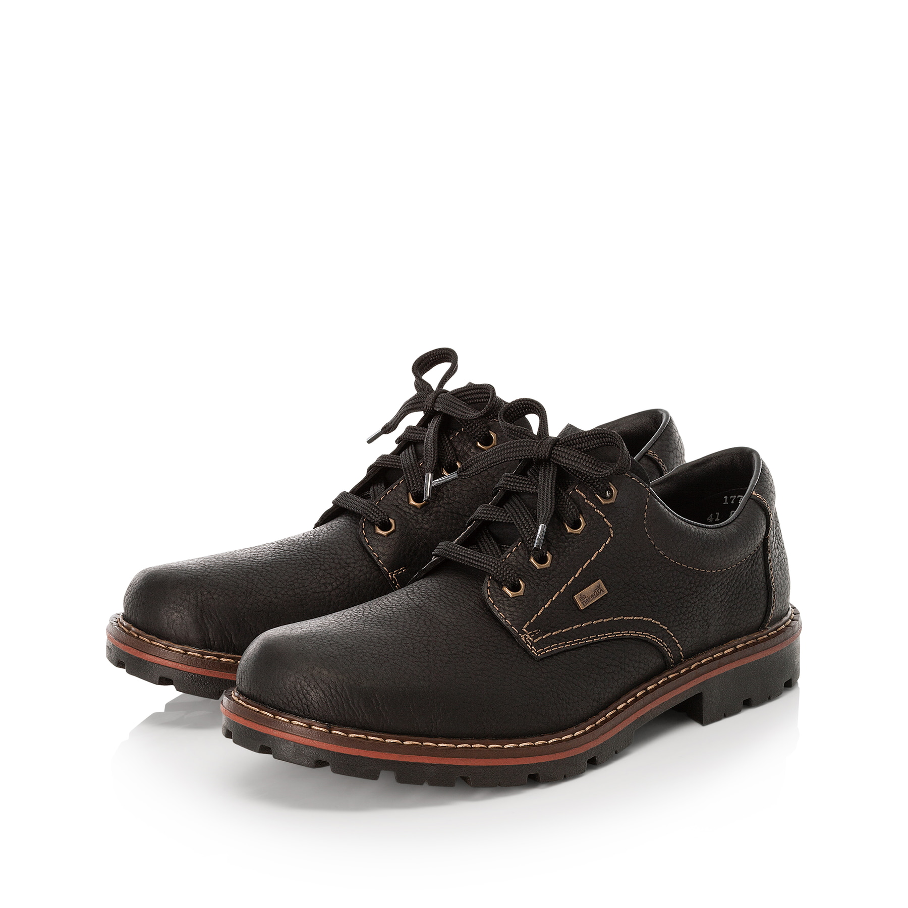 Rieker Herren Schnürschuhe tiefschwarz