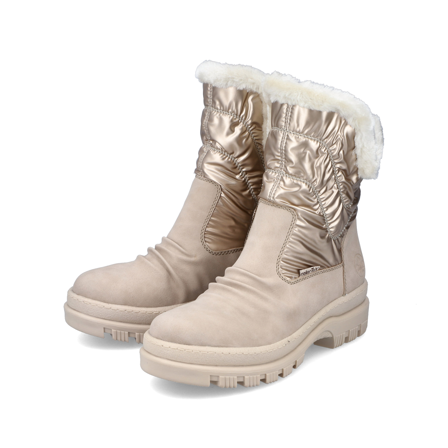 Rieker Damen Kurzstiefel champagner