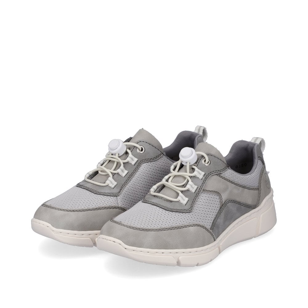 Rieker Damen Slipper stahlgrau