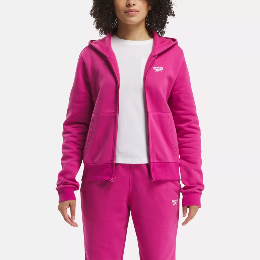 Reebok Identity Small Logo Fleece Full-Zip Hoodie