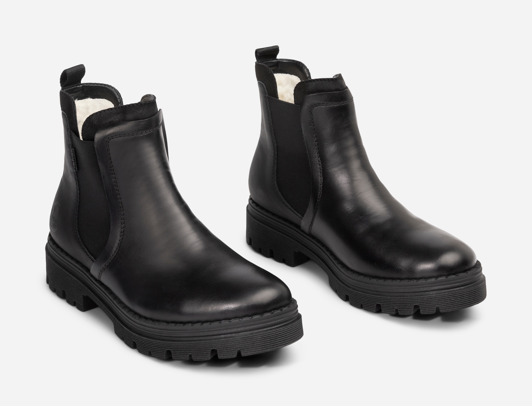 RIEKER, Varmfodrade chelseaboots