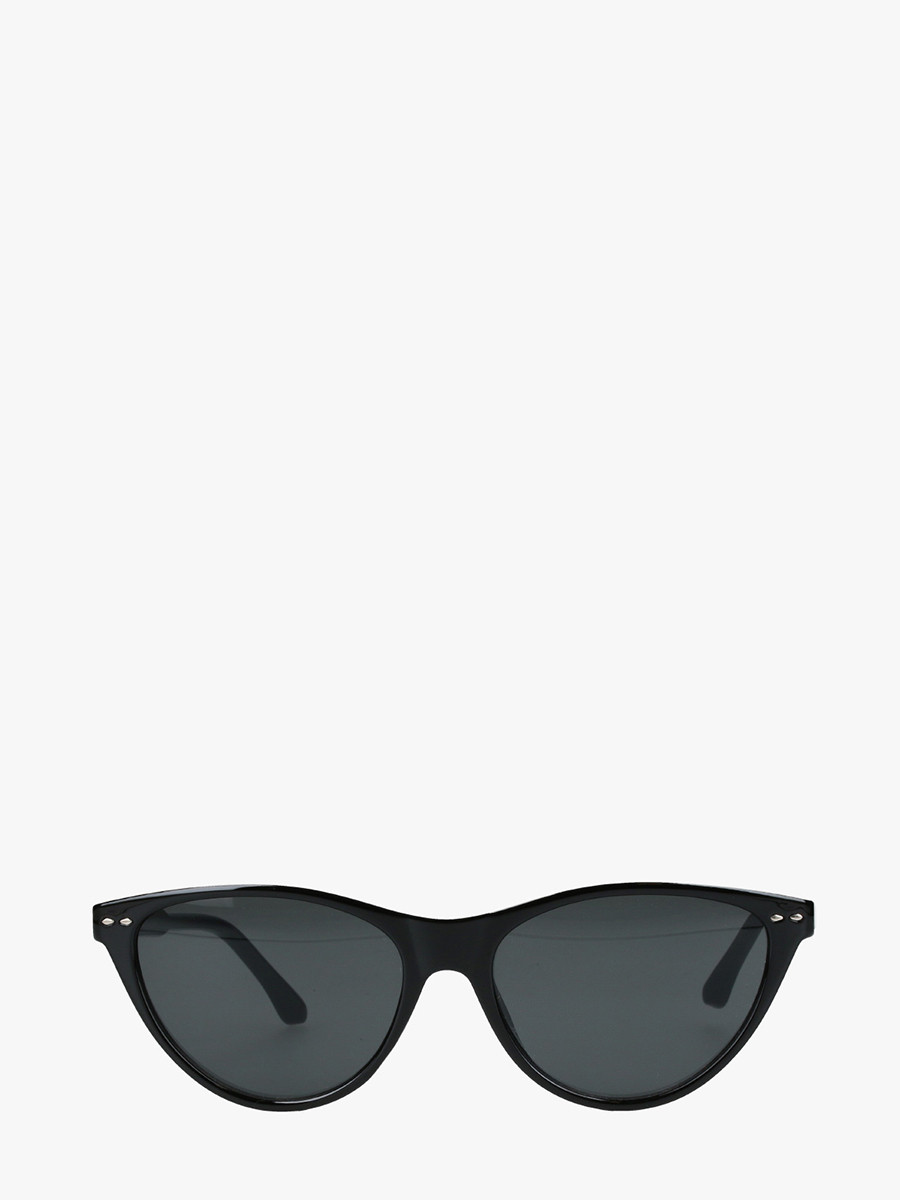 Okulary typu cat eye w czarnej oprawie