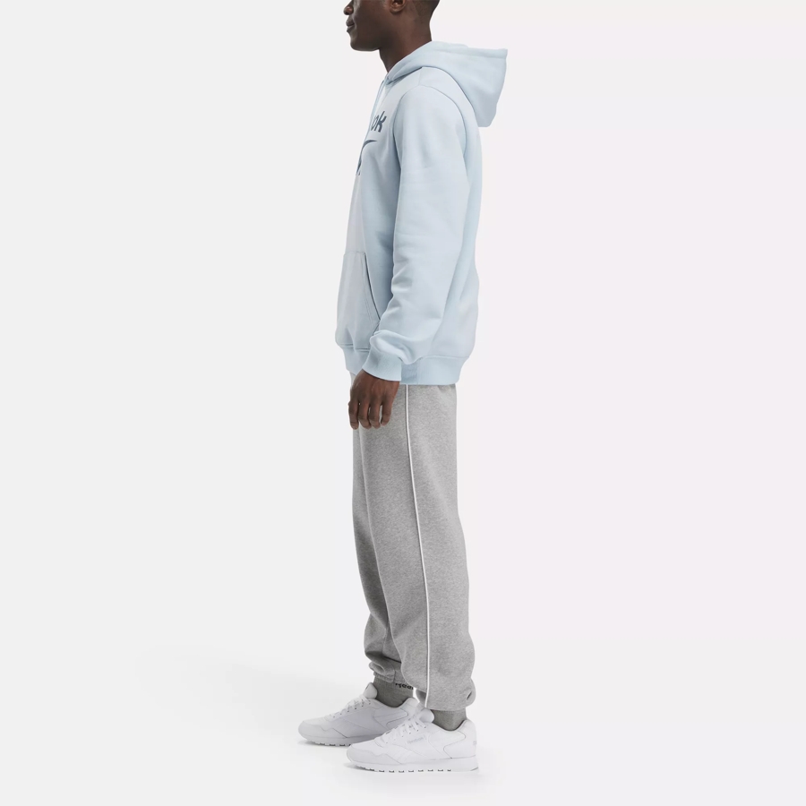 Reebok Identity Fleece Stacked Logo Pullover Hoodie