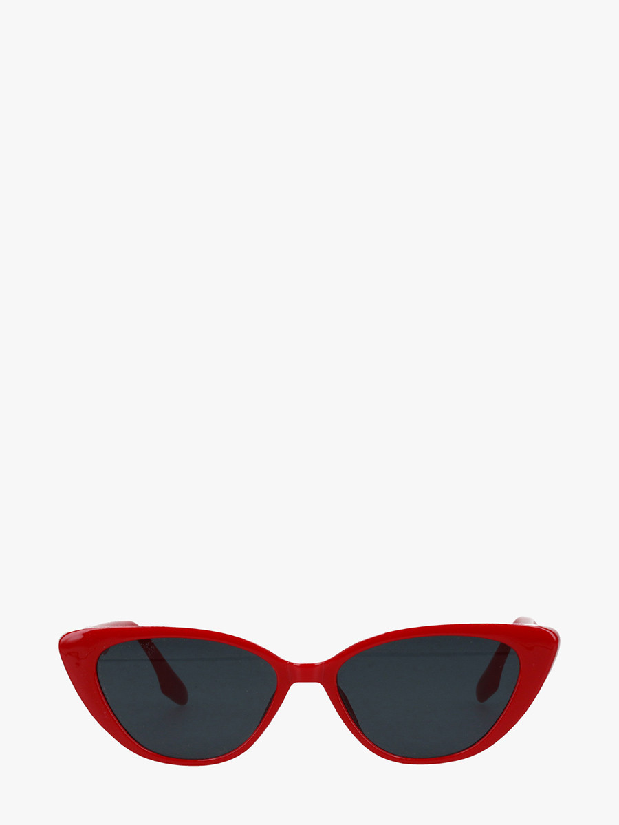 Okulary typu cat eye w kolorze czerwonym