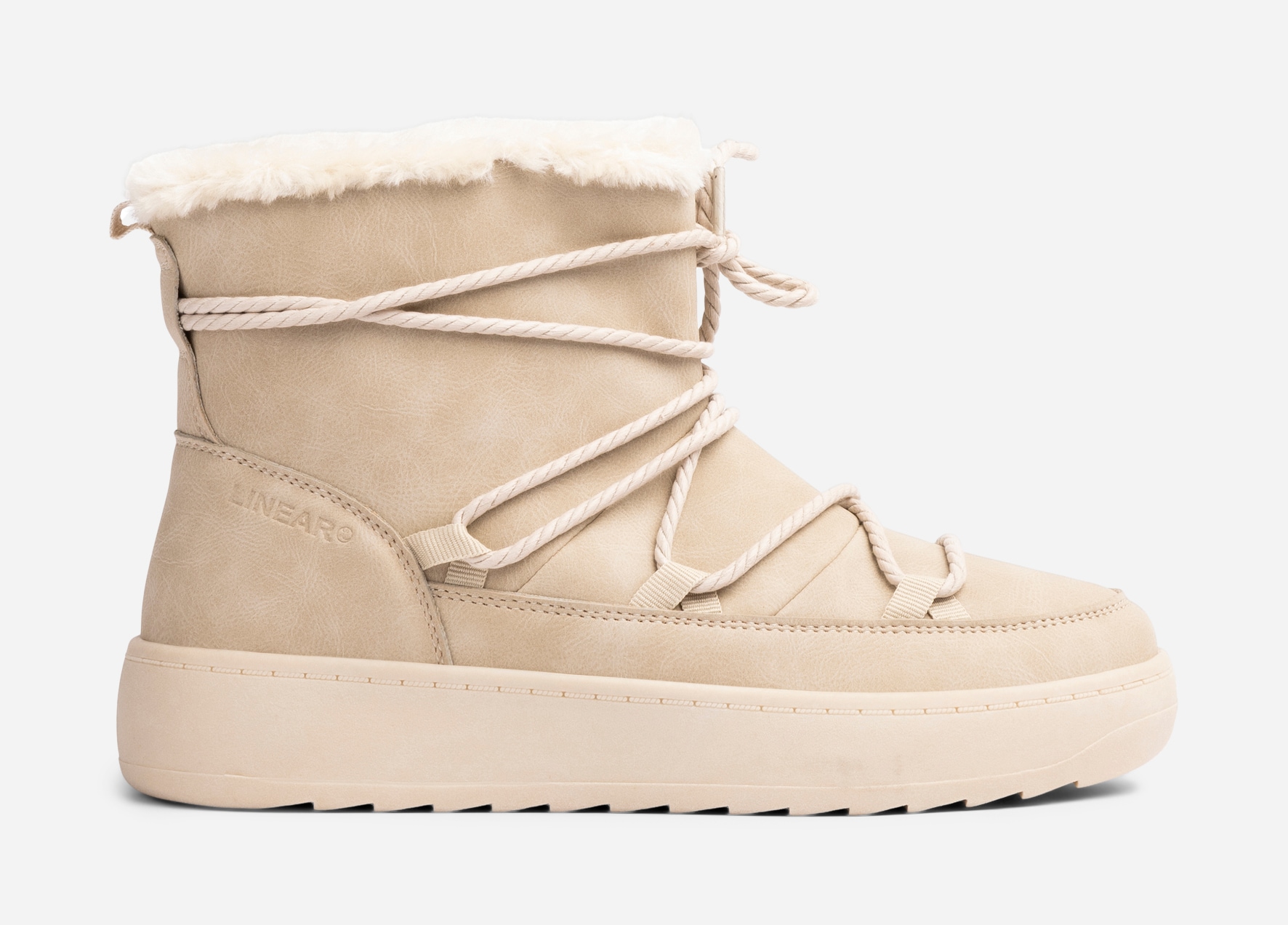 LINEAR, Varmfodrade boots med snörning