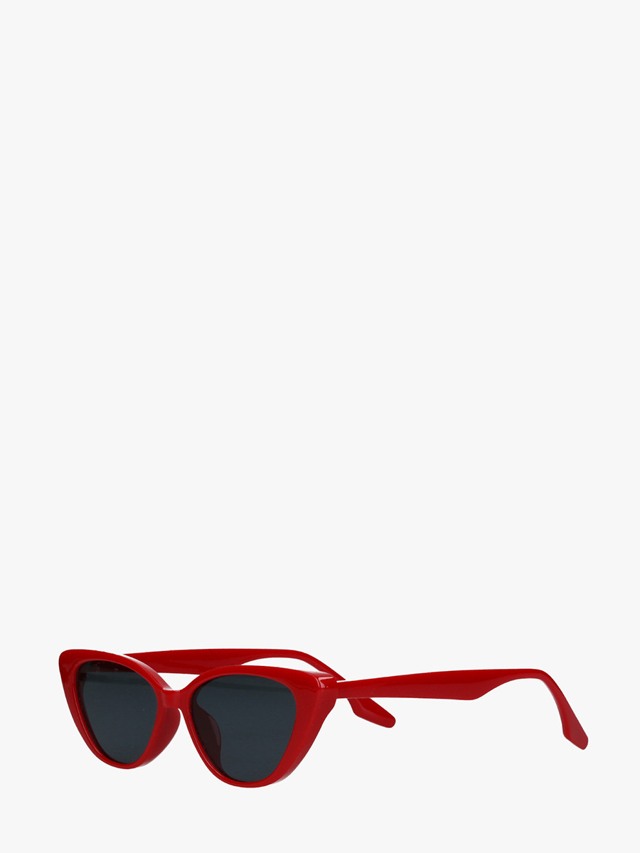Okulary typu cat eye w kolorze czerwonym
