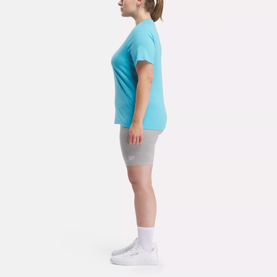Reebok Identity Small Logo Bike Shorts (Plus Size)