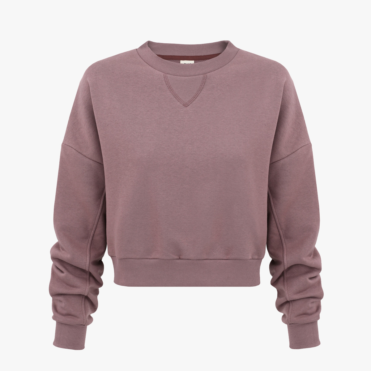 Wrzosowa krótka bluza oversize