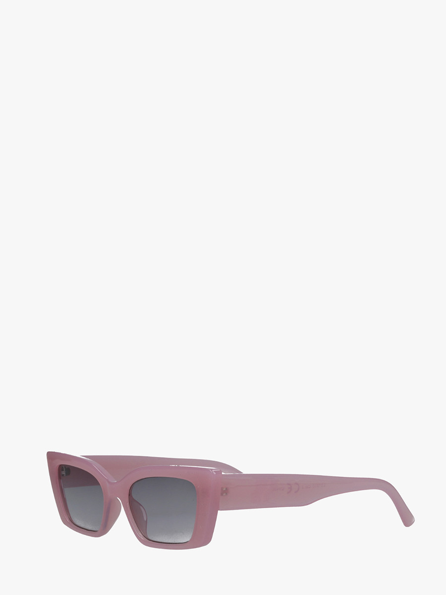 Okulary typu cat eye z oprawą w kolorze różowym