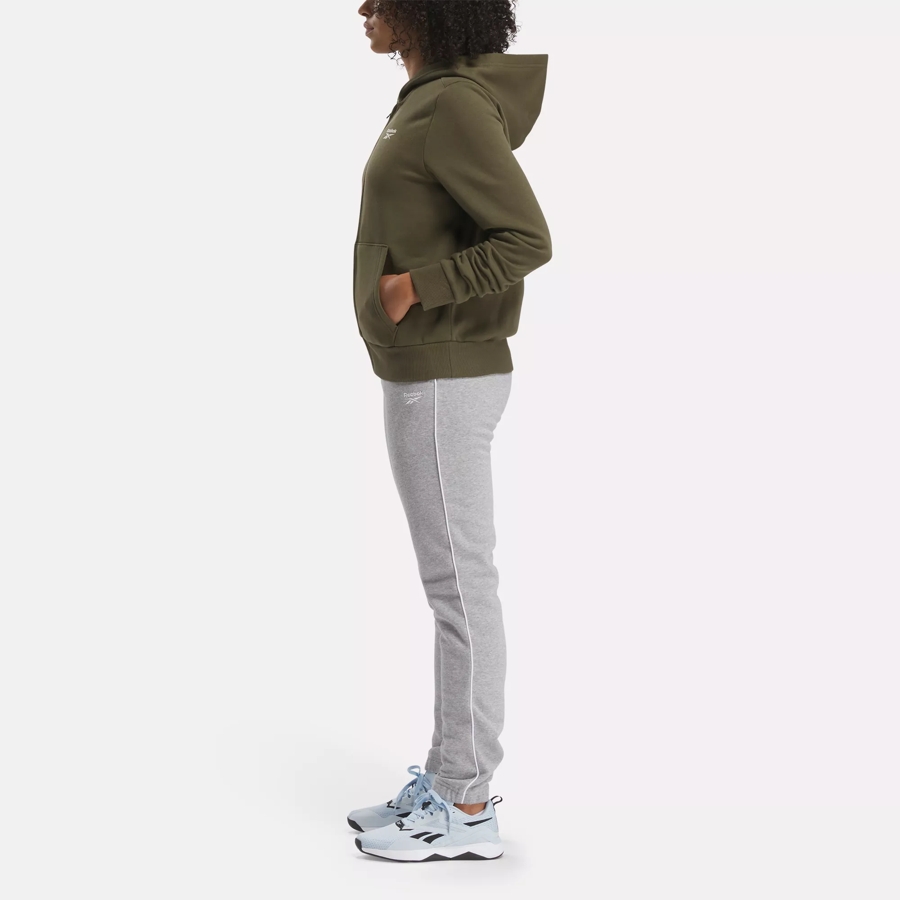 Reebok Identity Small Logo Fleece Full-Zip Sweatshirt