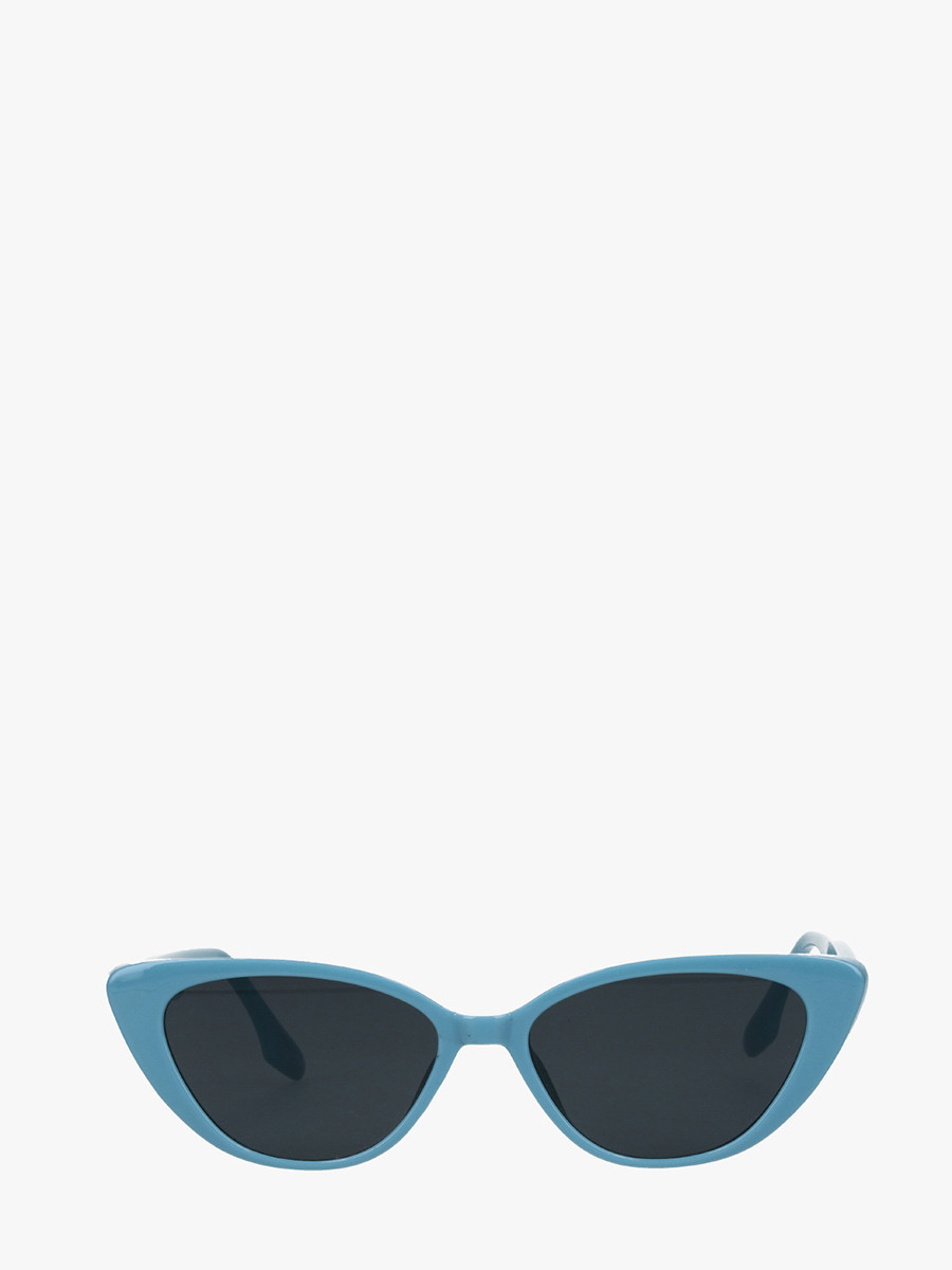 Niebieskie okulary przeciwsłoneczne typu cat eye