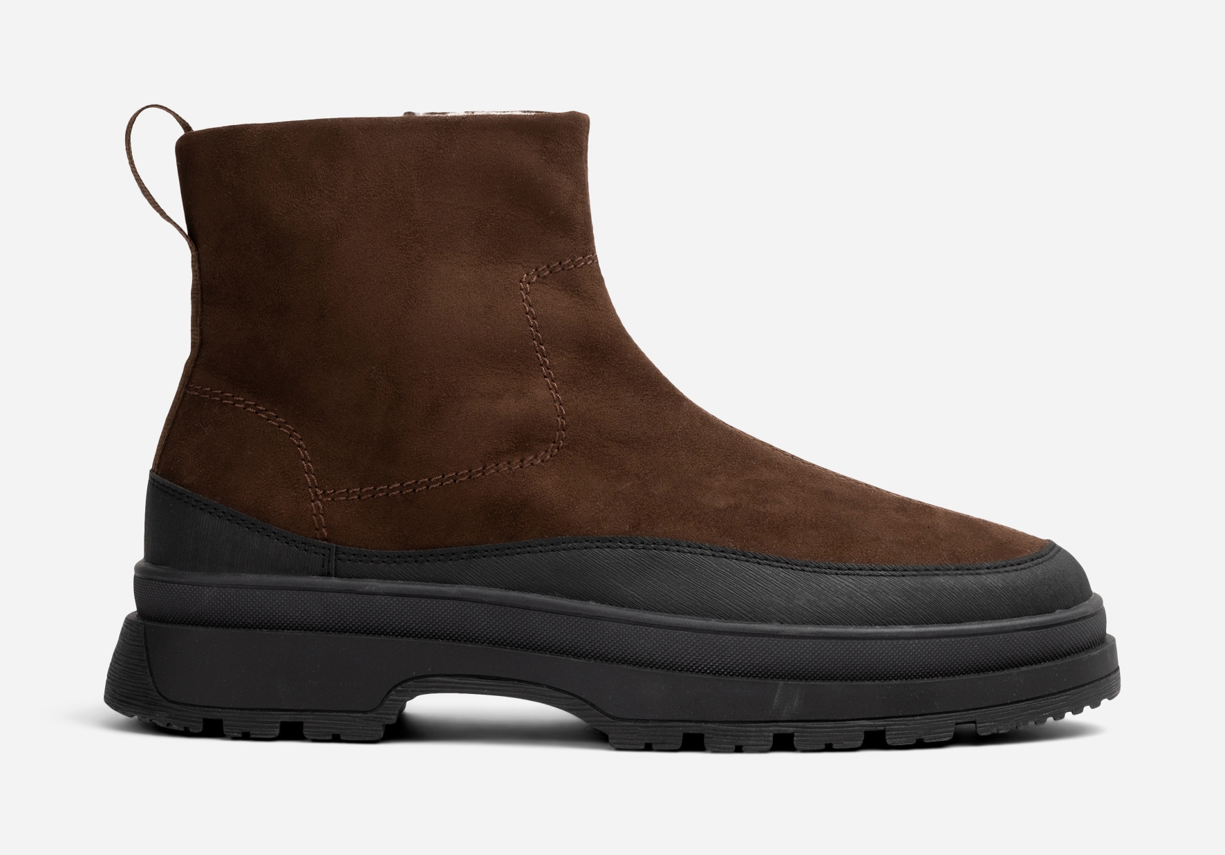 LINEAR, Varmfodrade boots med dragkedja