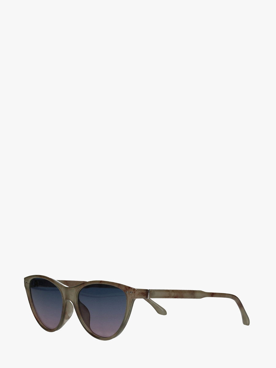 Okulary typu cat eye w szarej oprawie
