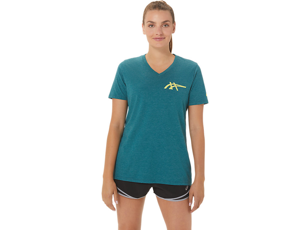 WOMEN'S ASICS 1977 HERITAGE AMERICANA V-NECK