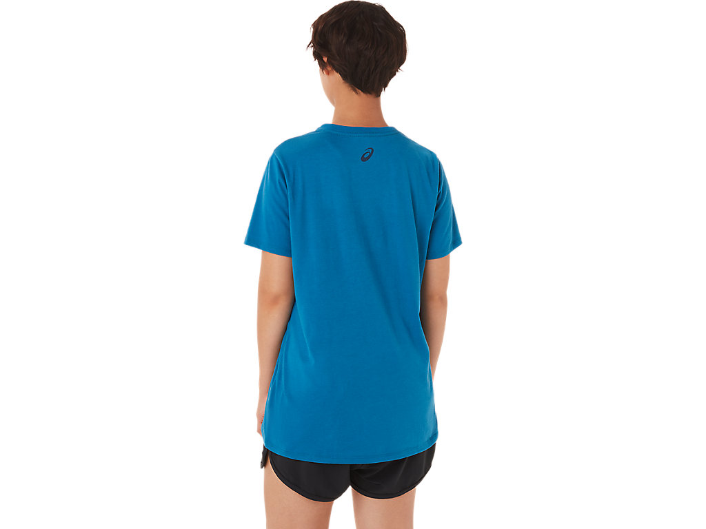 WOMEN'S ASICS STRIPES V-NECK