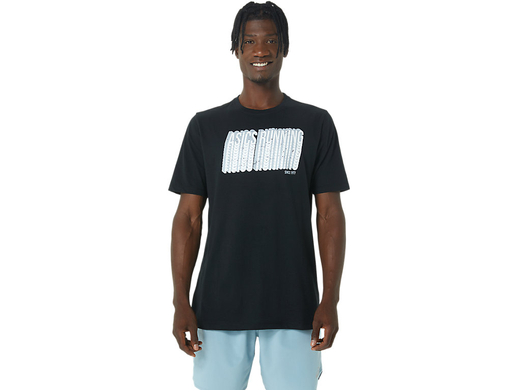 ASICS LONG ABSTRACT LOGO TEE