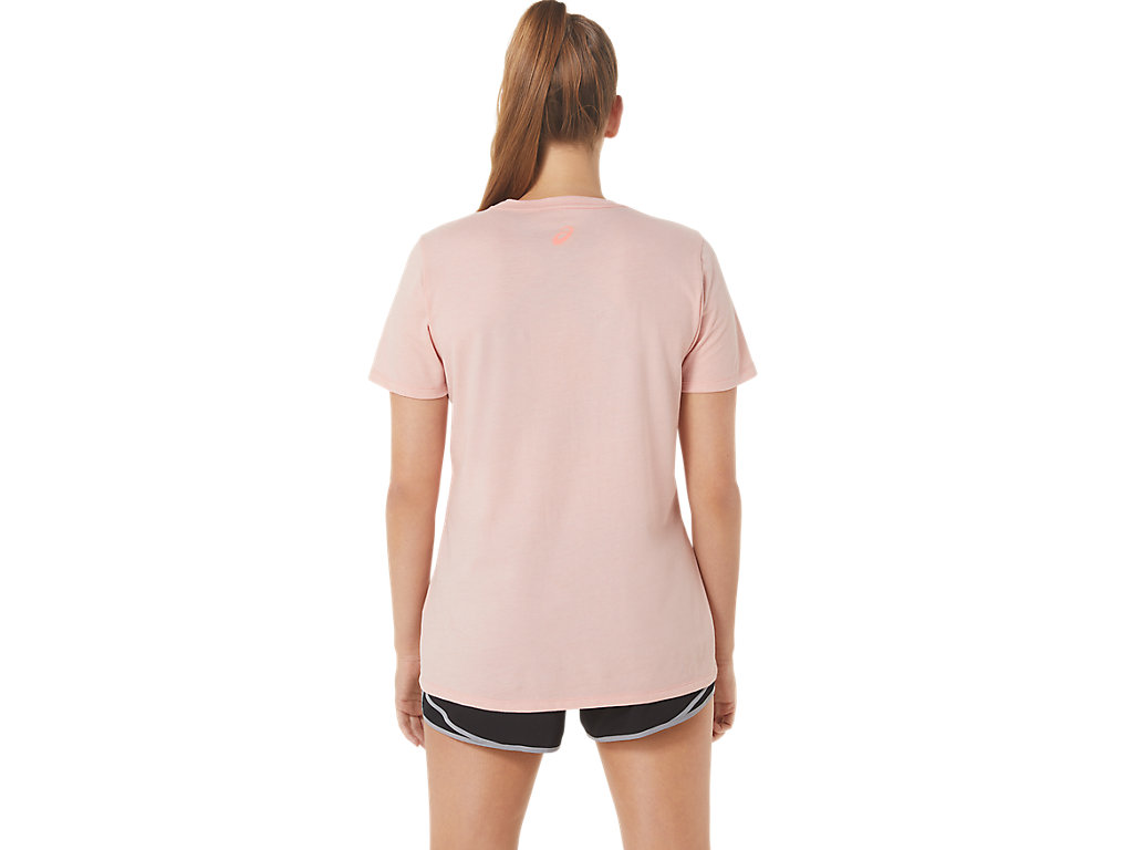 WOMEN'S ASICS STRIPES V-NECK