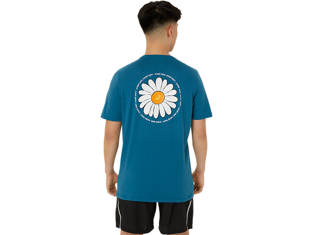 UNISEX ASICS DAISY BACK PRINT SHORT SLEEVE TEE