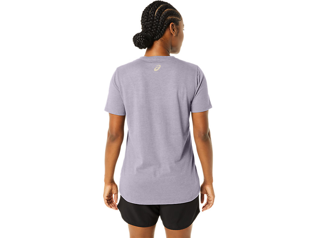 WOMEN'S ASICS STRIPES V-NECK