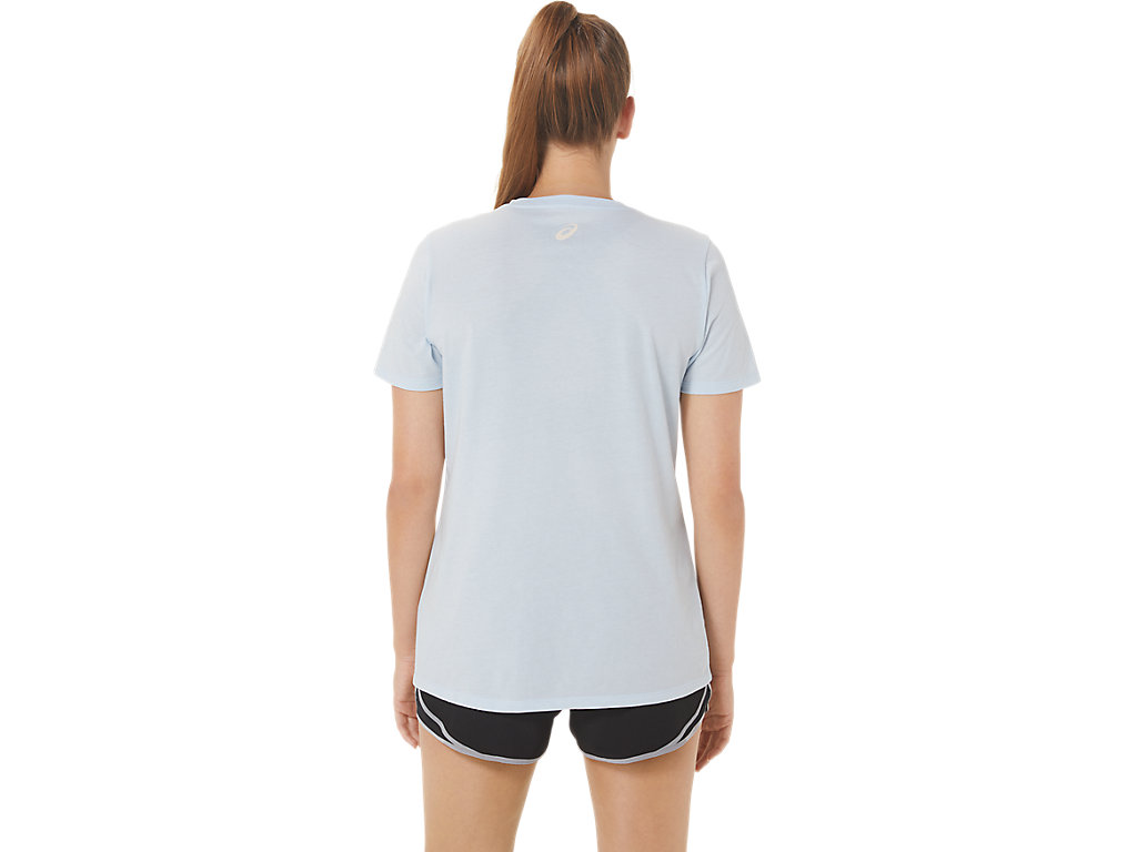 WOMEN'S ASICS STRIPES V-NECK