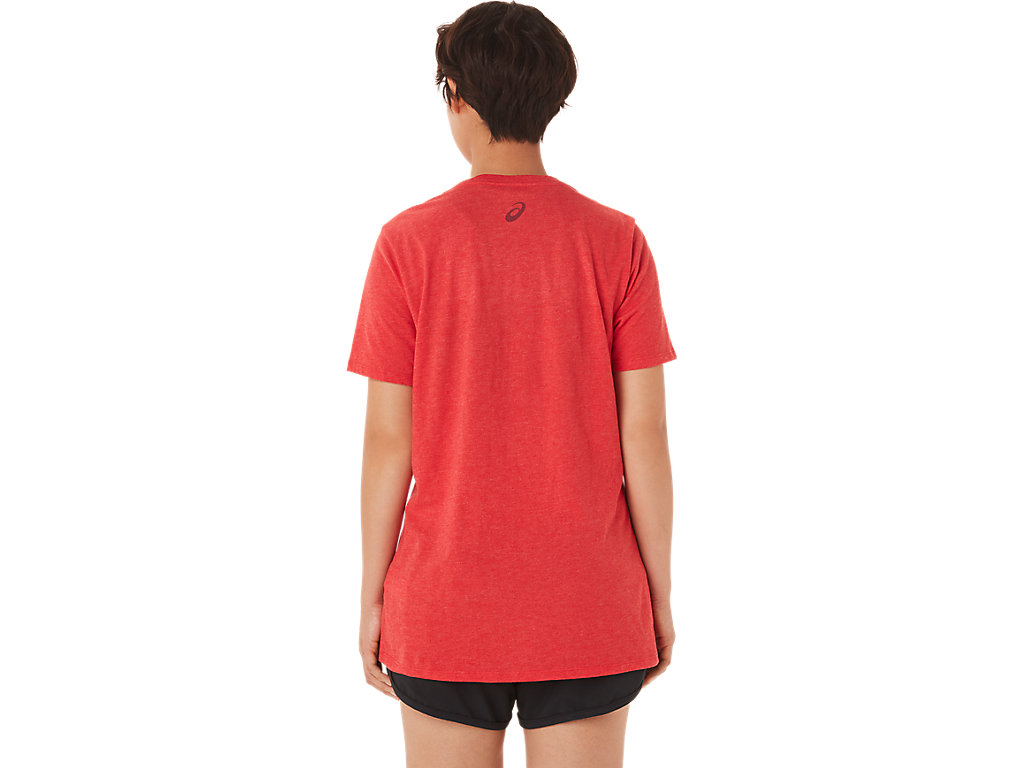 WOMEN'S ASICS STRIPES V-NECK