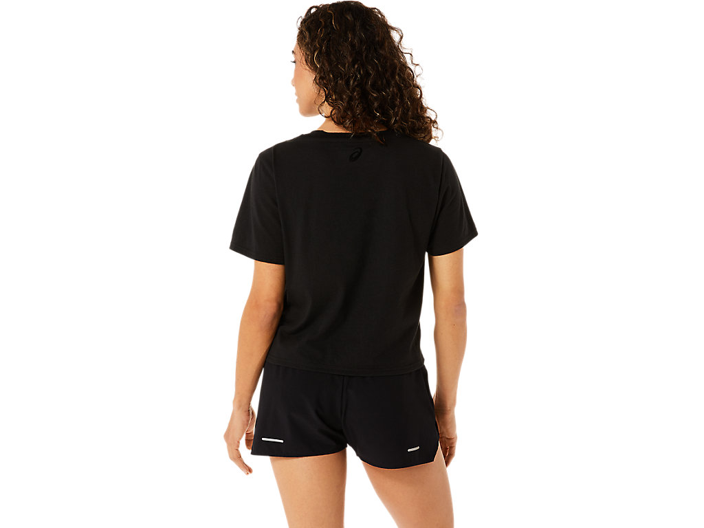 WOMEN'S ASICS STRIPES SHORT SLEEVE BOXY TEE