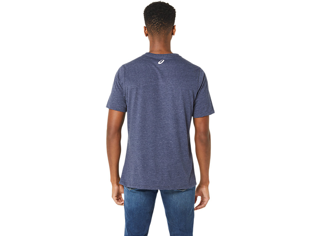 UNISEX ASICS BLUE JEAN MILE CREW TEE