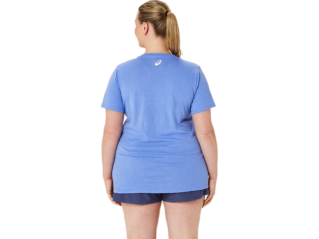 WOMEN'S ASICS STRIPES V-NECK