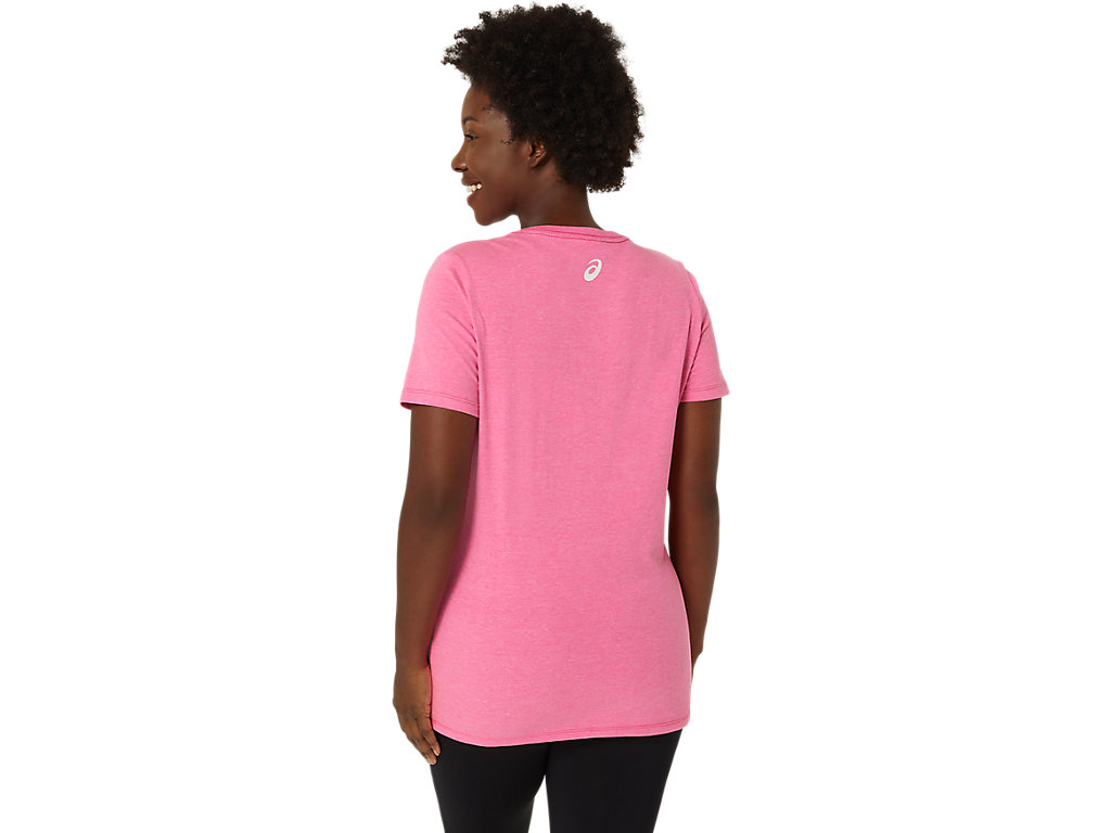 WOMEN'S ASICS STRIPES V-NECK