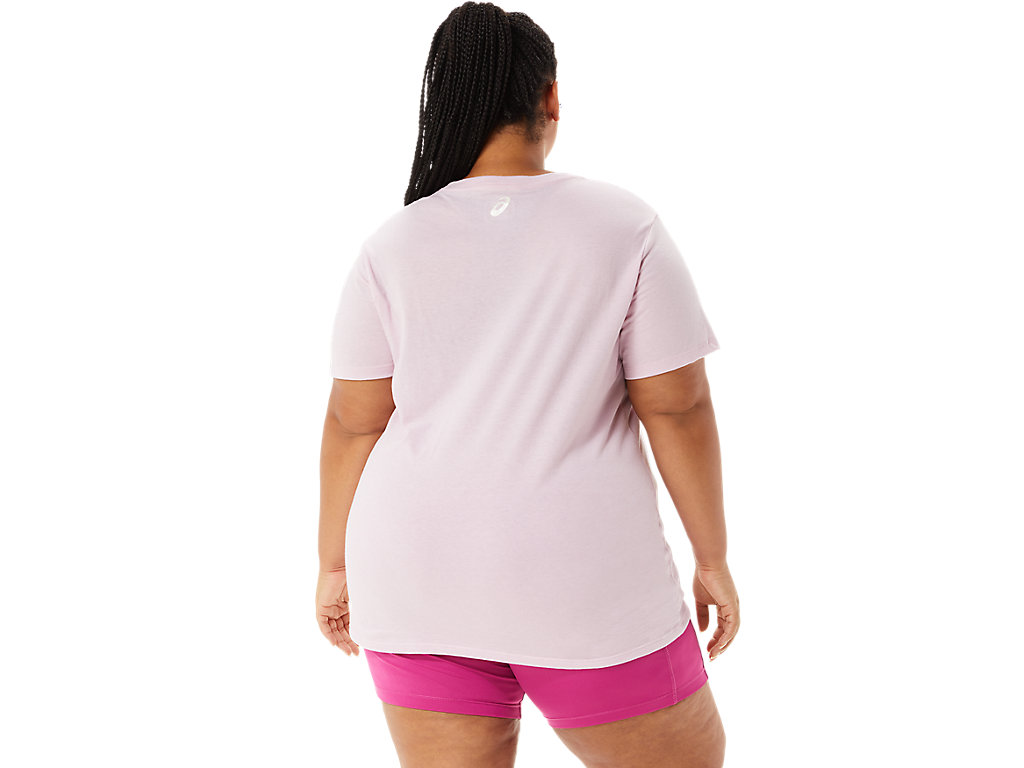 WOMEN'S ASICS STRIPES V-NECK