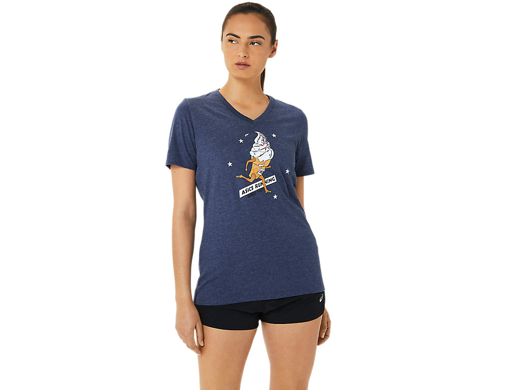 WOMEN'S ASICS ICE CREAM COMING IN HOT SHORT SLEEVE