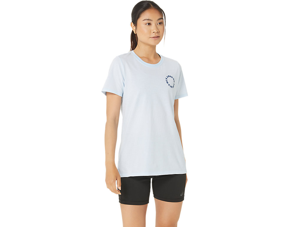 WOMEN'S ASICS RUN IN DAFFODILL TEE