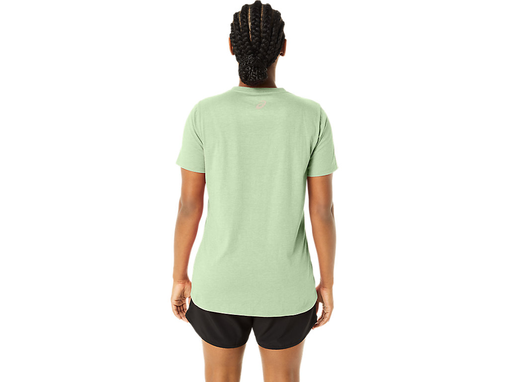 WOMEN'S ASICS STRIPES V-NECK