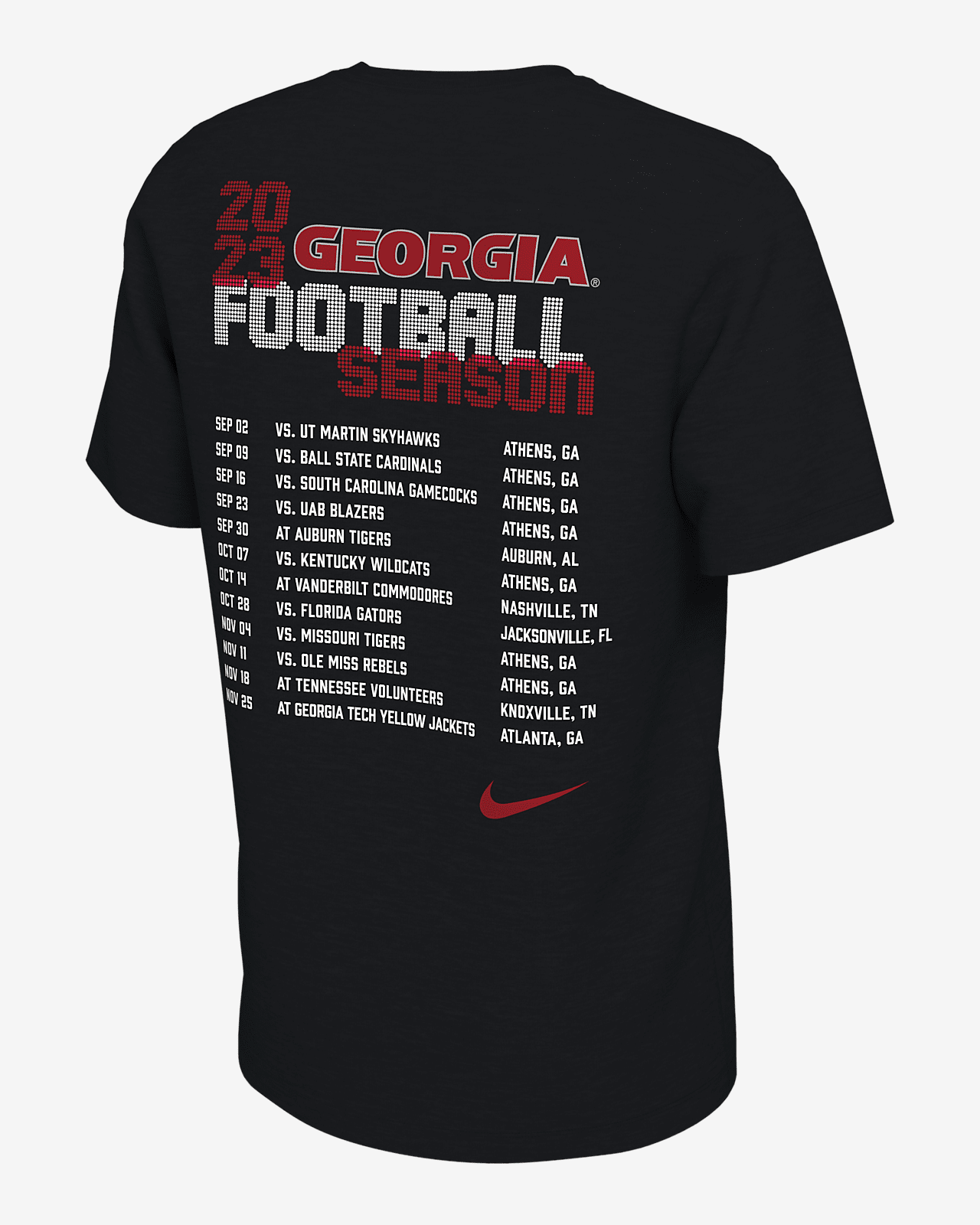 Georgia Schedule