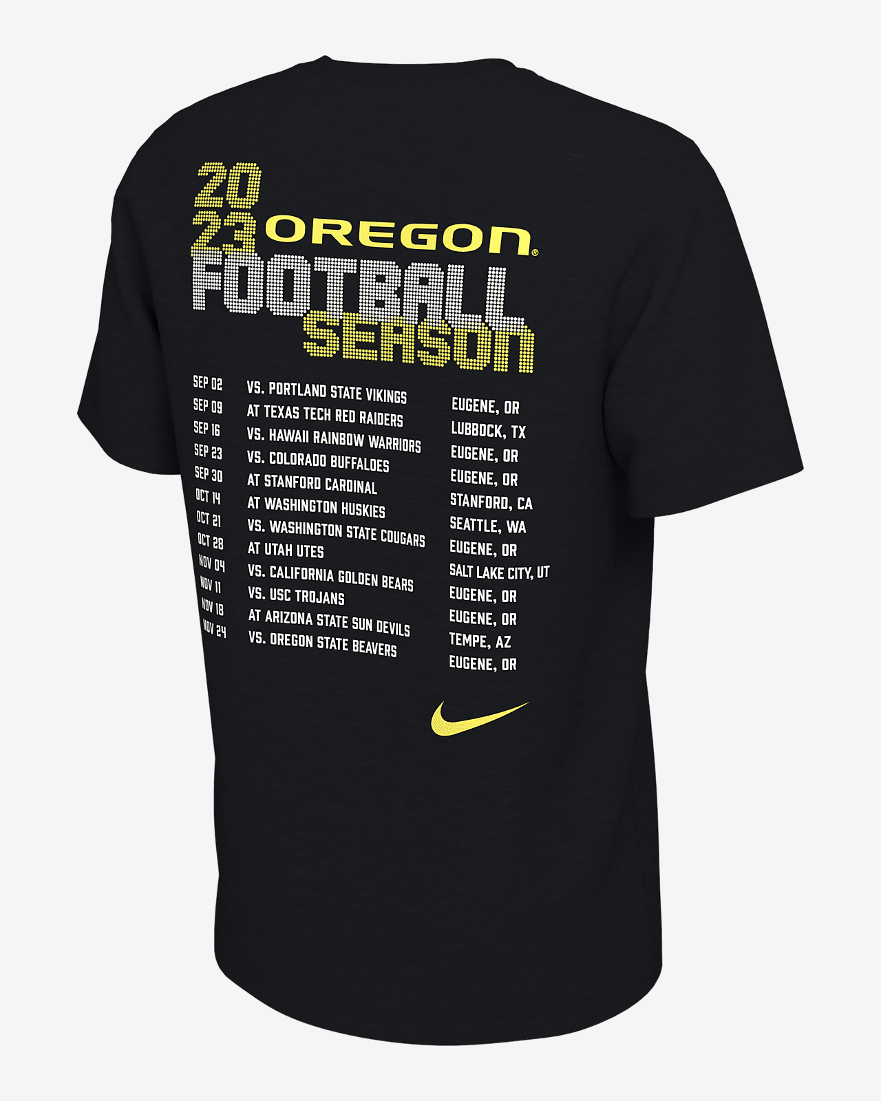 Oregon Schedule