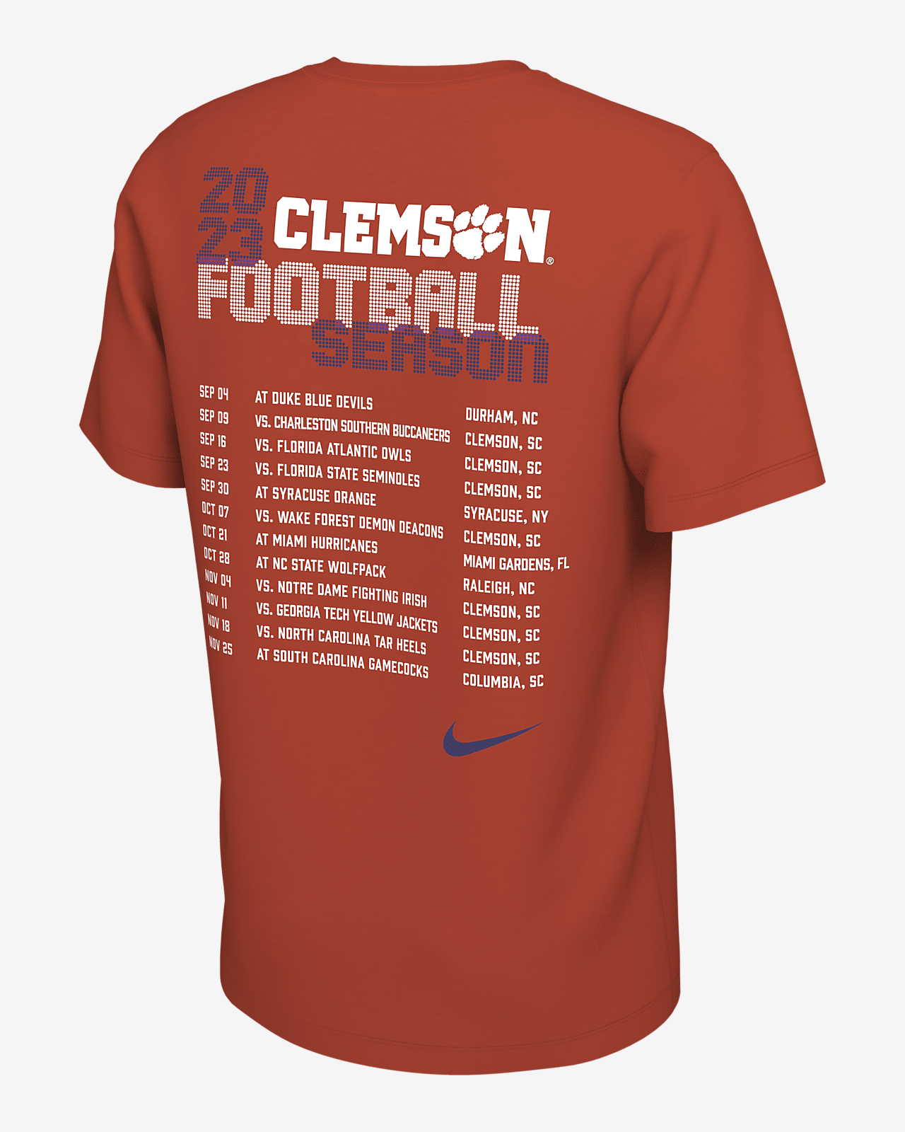 Clemson Schedule