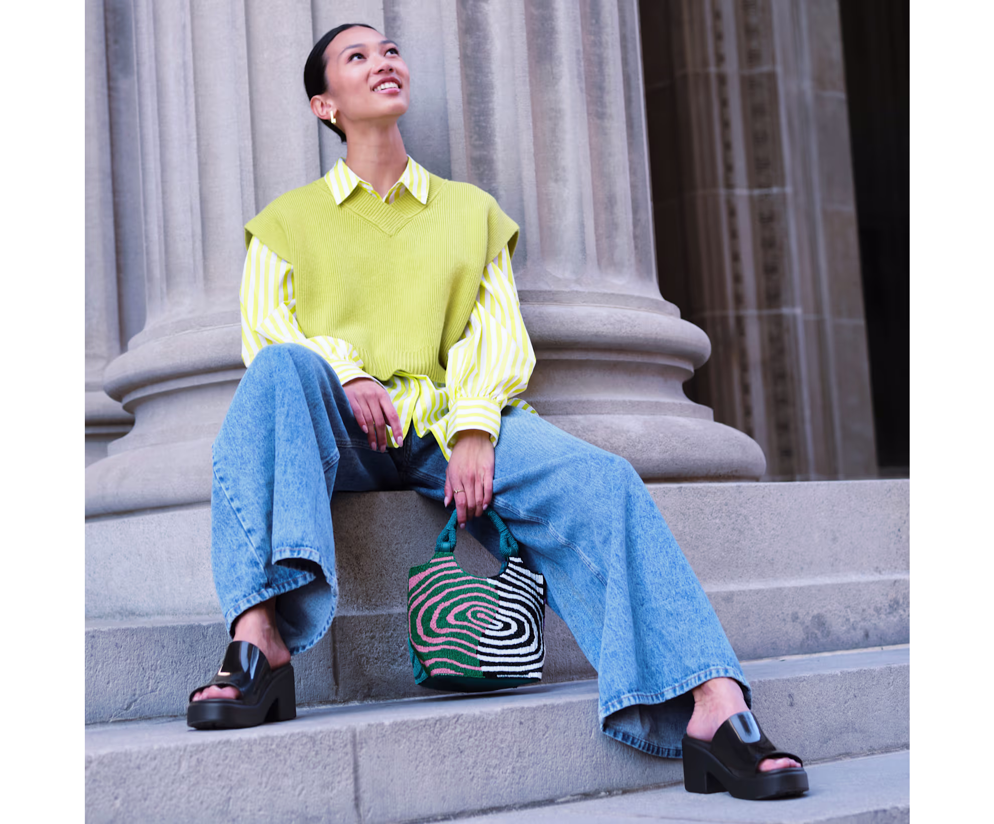 Brooklyn Slide High Shine Heel