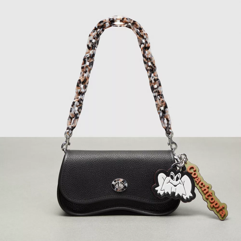 Frog Bag Charm In Upcrafted Leather