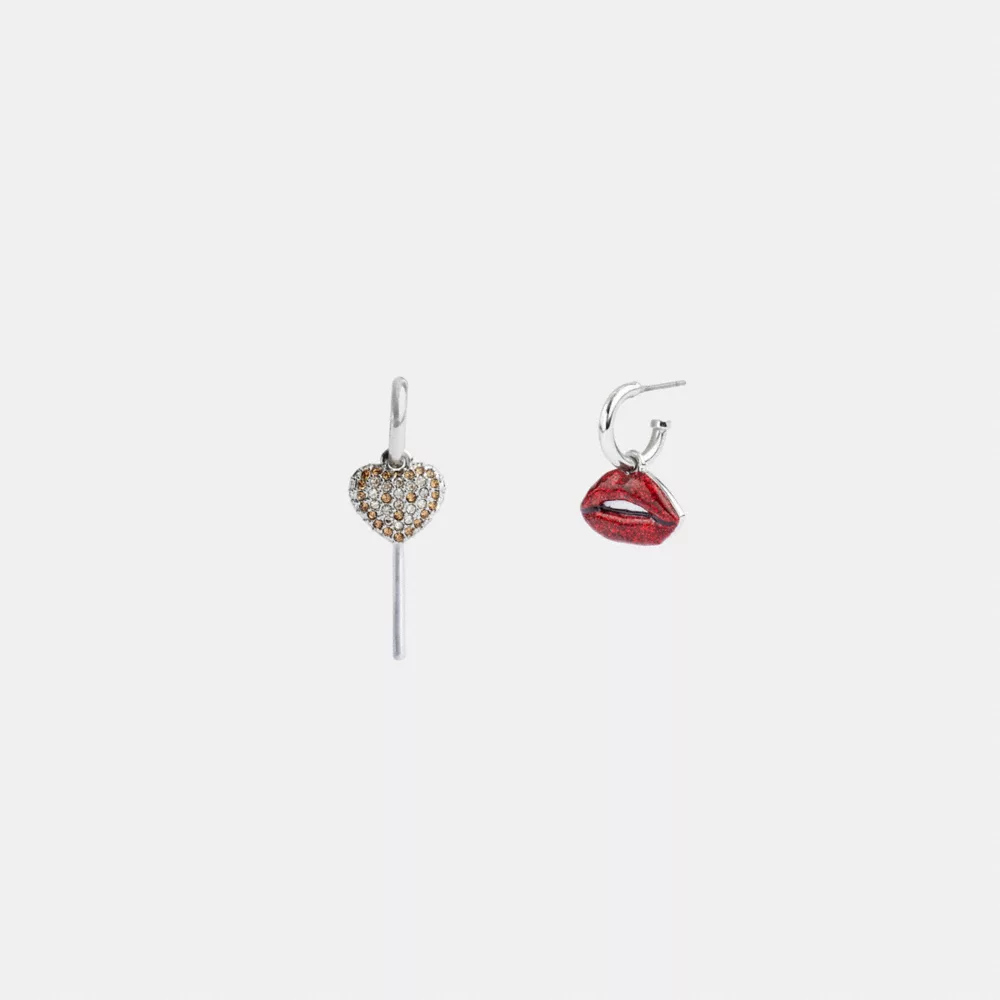 Lollipop And Lips Mismatch Earrings