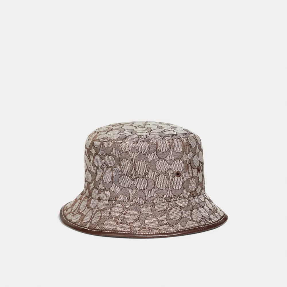 Signature Jacquard Bucket Hat In Organic Cotton And Recycled Polyester