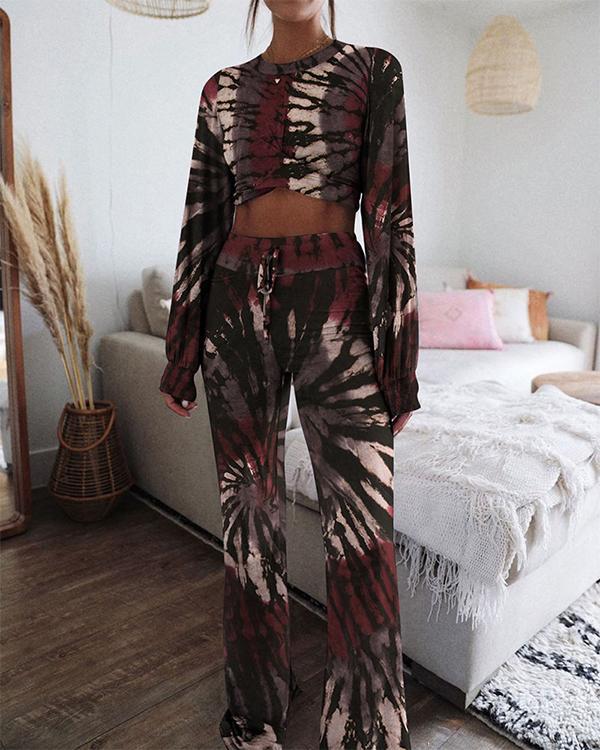 Tie Dye Two-Piece Lounge Set