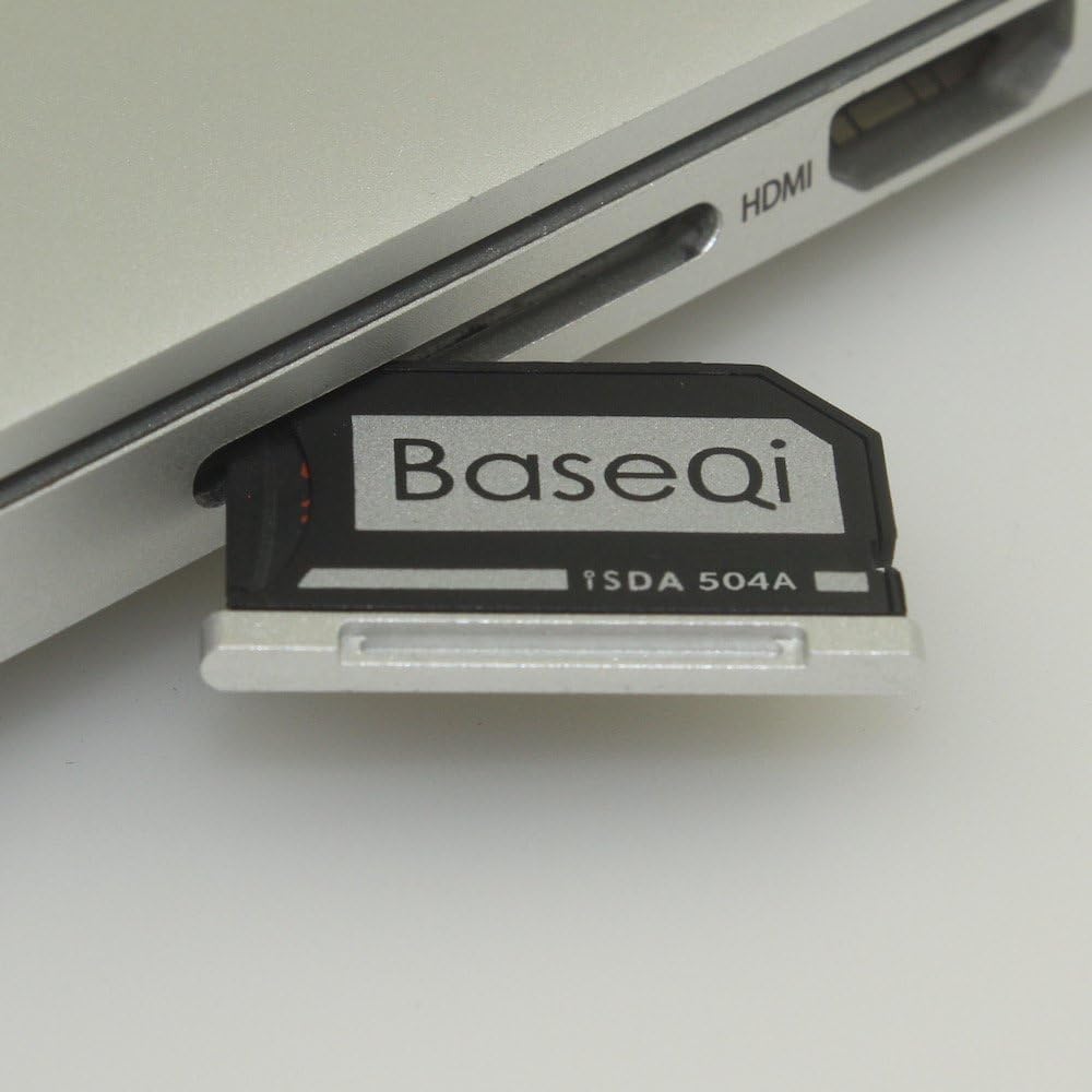 BASEQI FBA_iSDA504ASV Aluminum microSD Adapter Works with MacBook Pro 15
