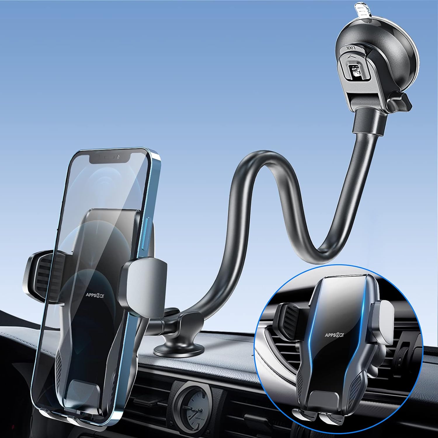 Windshield Car Phone Holder Mount, 13