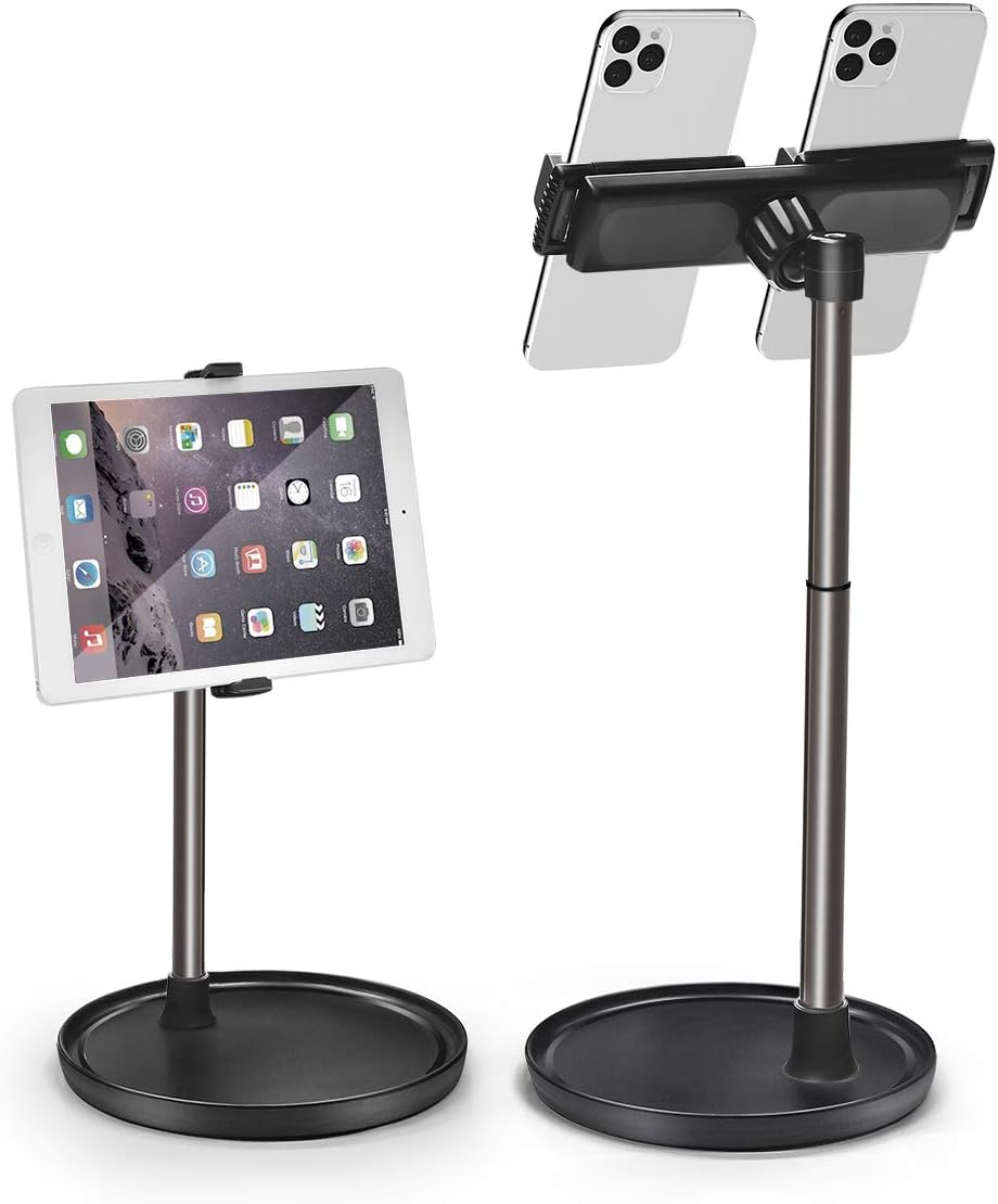 Unlimited Vision Cell Phone Stand,Adjustable Height, Phone Holder For Desk, Pad Stand Support All Phones And Screens From 2 inch-15.6 inch,(iPhone, Android,iPad,Switch,etc.), Stable base,Can Be Stored